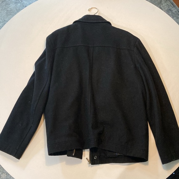 Merona Black Overcoat Size Large - Picture 2 of 4